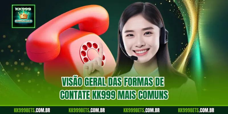 Visão Geral das Formas de Contate KK999 Mais Comuns
